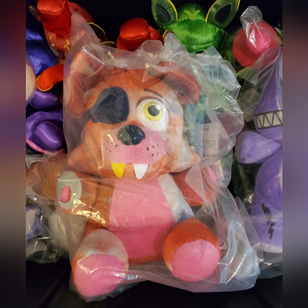 Funko Jumbo Tie Dye Foxy, Five Nights At Freddy Plushie, 12" FNAF Foxy